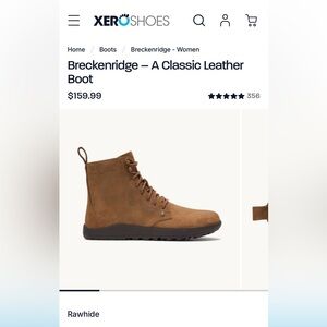 Xero Shoes Breckenridge women’s boot size 10